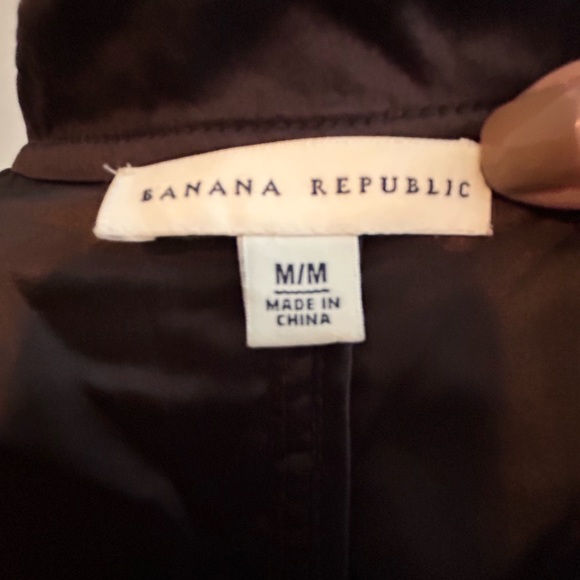 Banana Republic Quilted Mandarin Collar Silk Jacket- SO PRETTY! - Picture 5 of 6